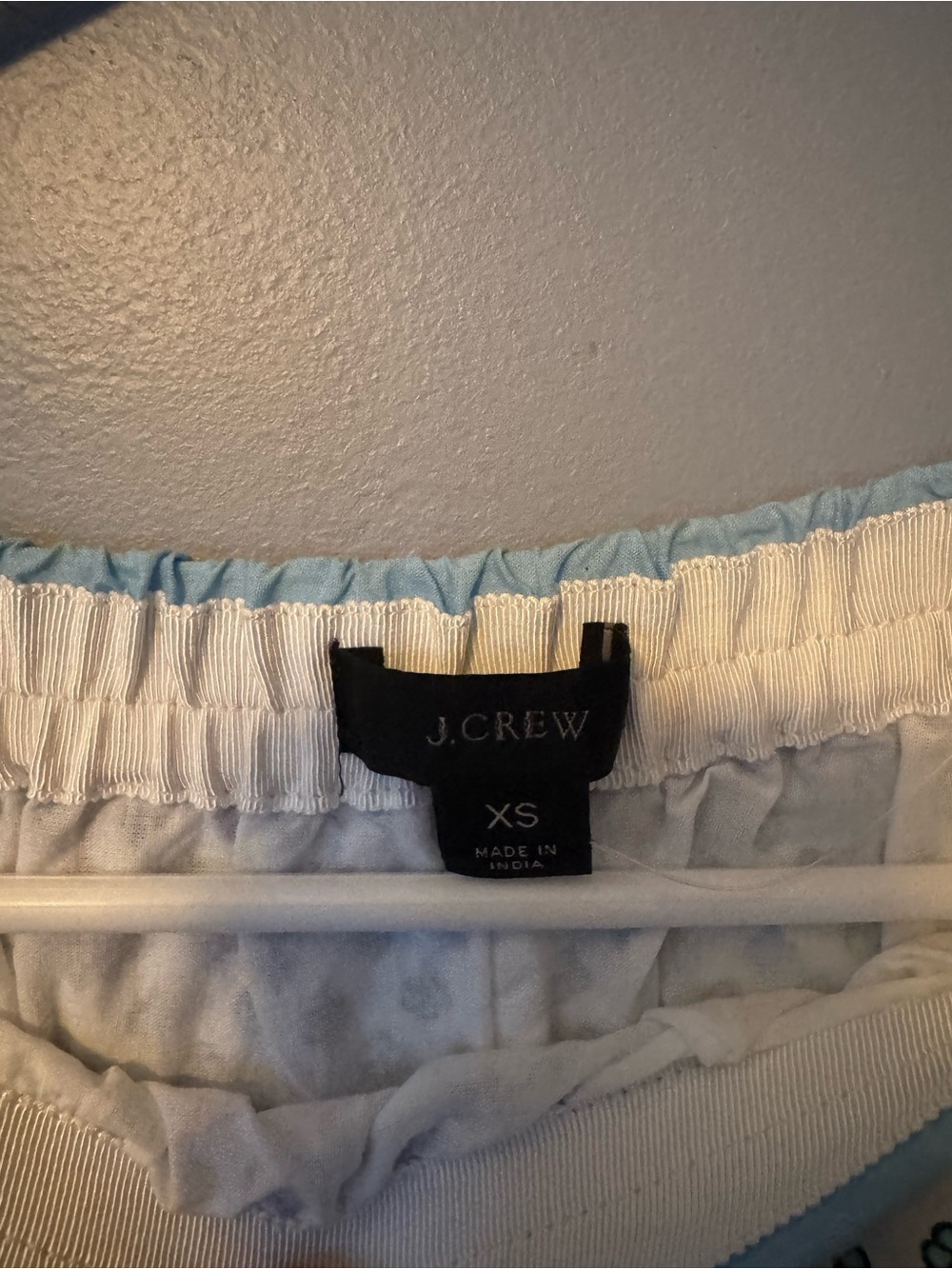 J. Crew Blue and White High Waist Tiered Midi Skirt NWOT Size XS - Picture 3 of 5